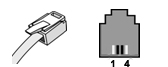 Four Pin Modular Connector Four Pin Modular Connector
